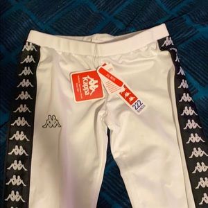 White kappa pants women SIZE XS